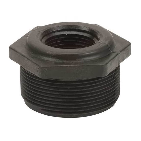 Reducing Bushing, Polypropylene, 2" x 1", Schedule 80, 300 psi Max Pressure RB200-100
