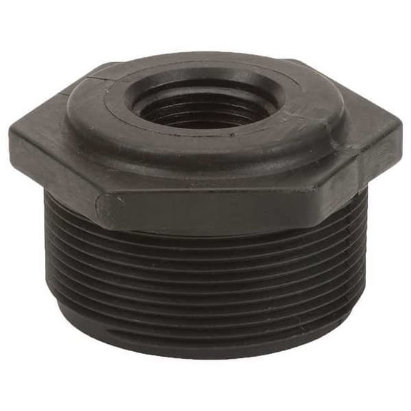 Reducing Bushing, Polypropylene, 2" x 3/4", Schedule 80, 300 psi Max Pressure RB200-075