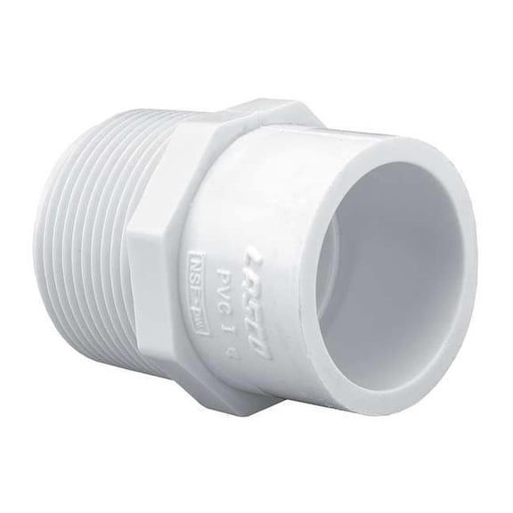 Manufacturer Varies PVC Reducer, MNPT x Socket, 1/2 in x 3/8 in Pipe Size 436073