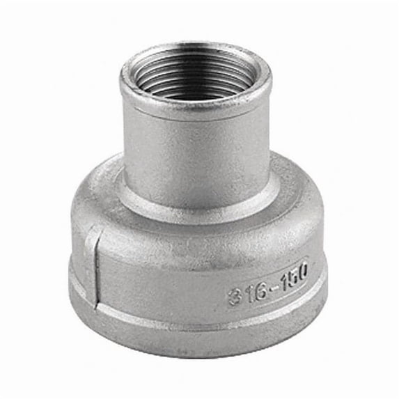 Manufacturer Varies 1-1/4" x 1/2" FNPT 316 SS Reducing Coupling 60RC111N114012