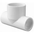 thumbnail image 1 of PVC Reducer Tee, Socket x Socket x Socket, 1 1/2 in x 1 1/2 in x 2 in Pipe Size, 1 of 1