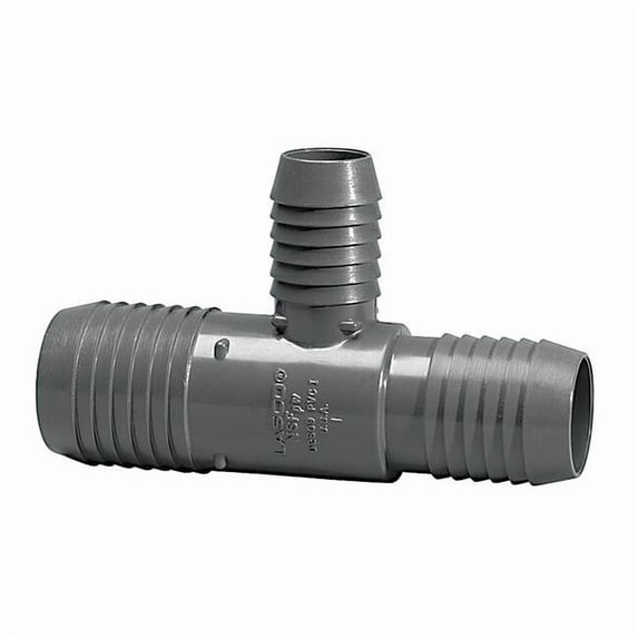 PVC Reducing Tee, Insert, 3/4 in x 1/2 in x 1/2 in Pipe Size 1401-094