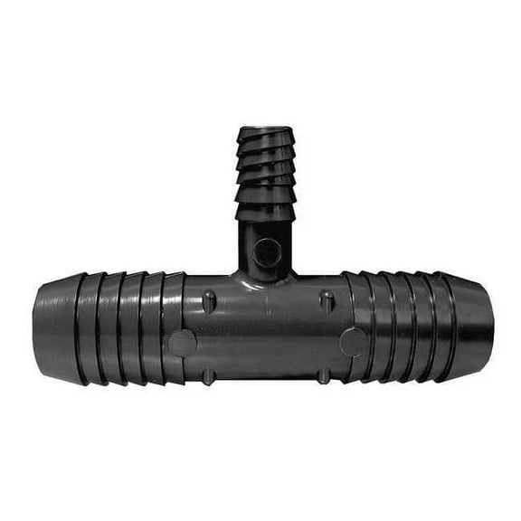 PVC Tee, Insert x Insert x Double Helix, 3/4 in Pipe Size