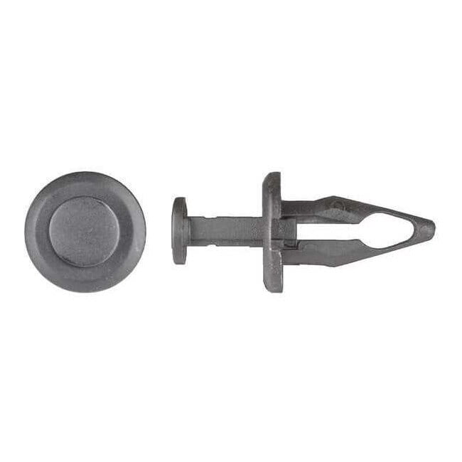 Push-In Rivet, Dome Head, 9.5 mm Dia., 23 mm L, Nylon Body, 25 PK 9370PK