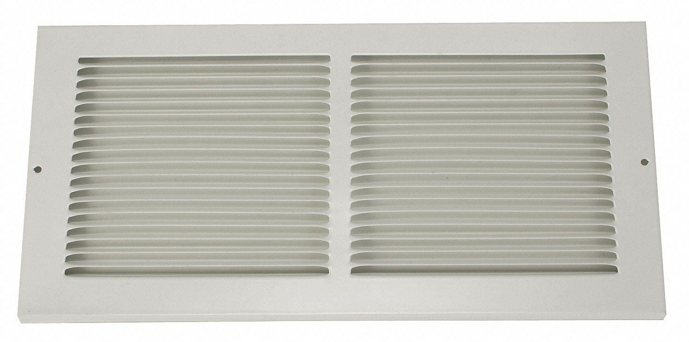 White Steel 10x6 Surface Mount Return Air Grille