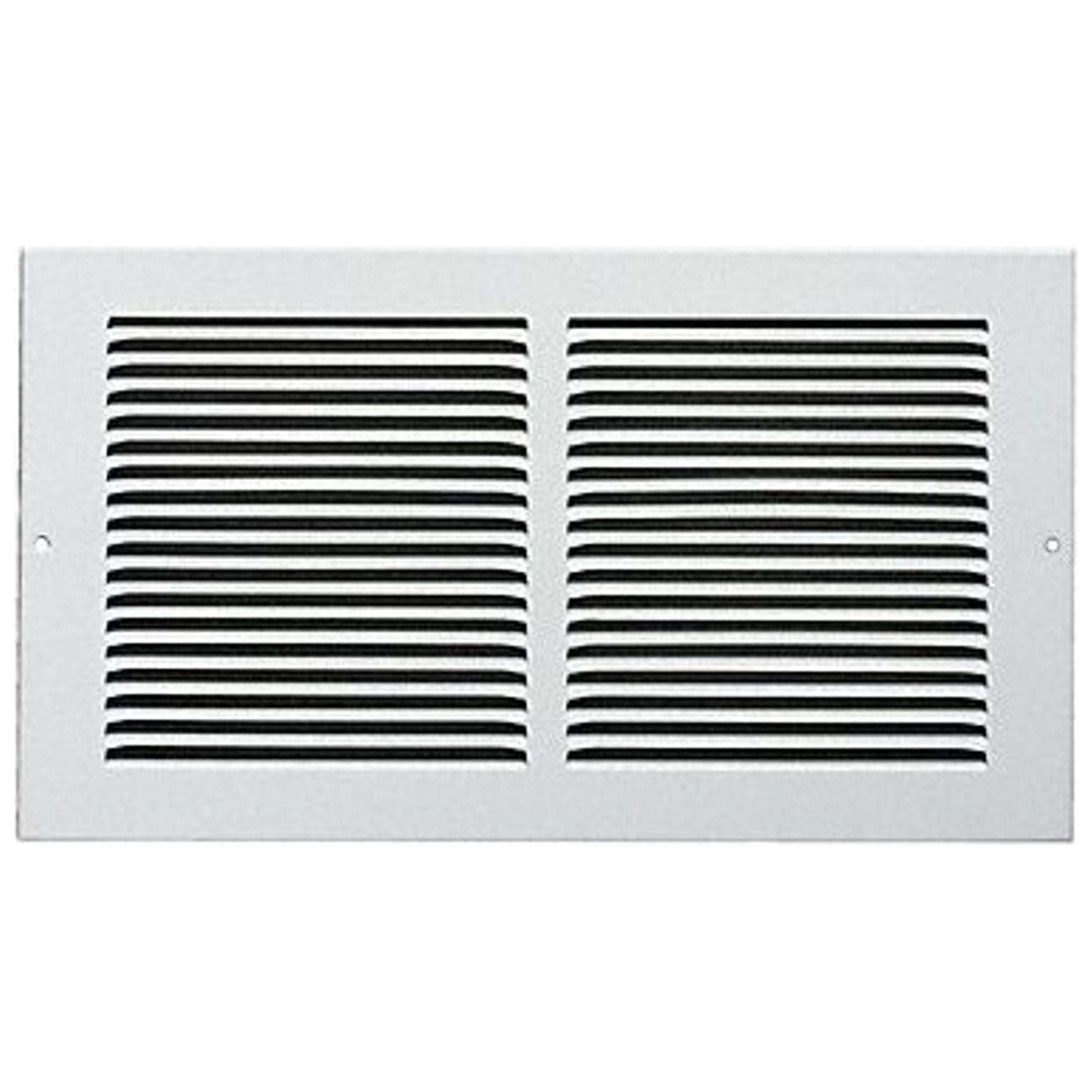 White 12x6 Steel Louvered Return Air Grille