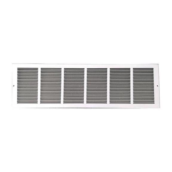 Manufacturer Varies Return Air Grille 9.75 X 31.75, White, Steel 4MJR9