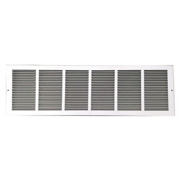 Manufacturer Varies Return Air Grille 9.75 X 31.75, White, Steel 4MJR9