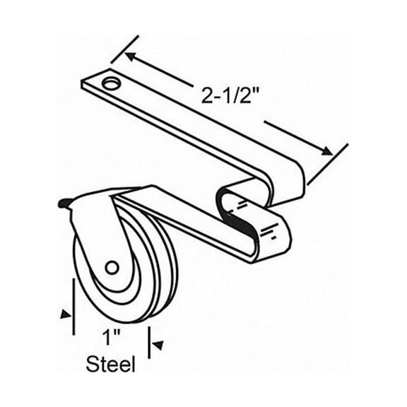 Manufacturer Varies Roller Assembly,2-23/32" L x 23/64" W 10-371