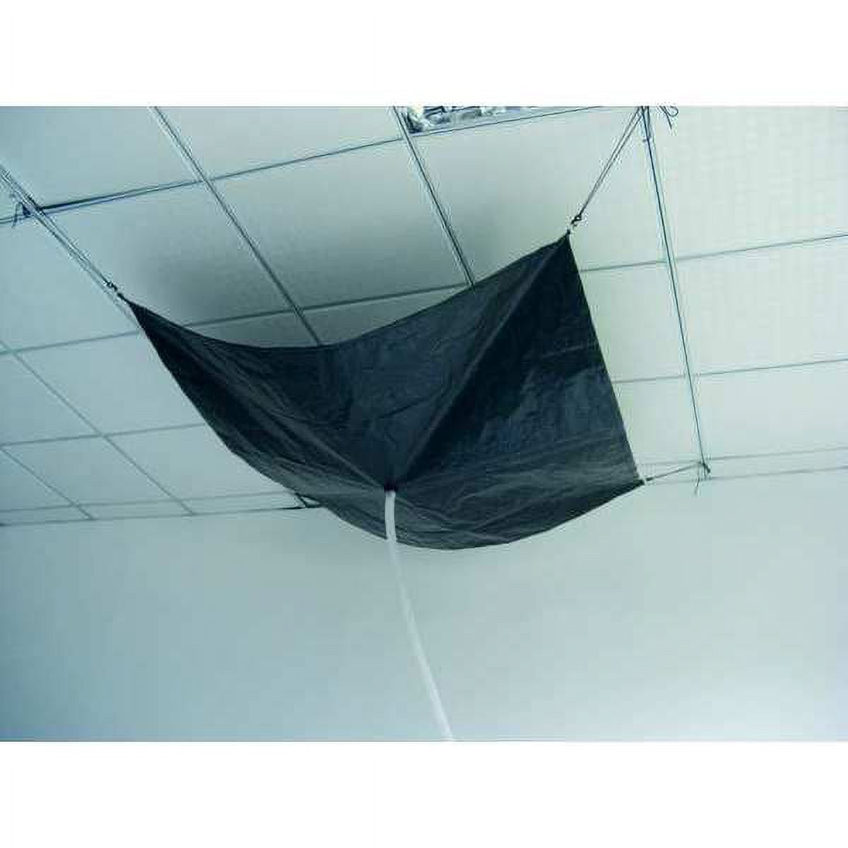 7 ft x 7 ft Black Polyethylene Roof Leak Diverter