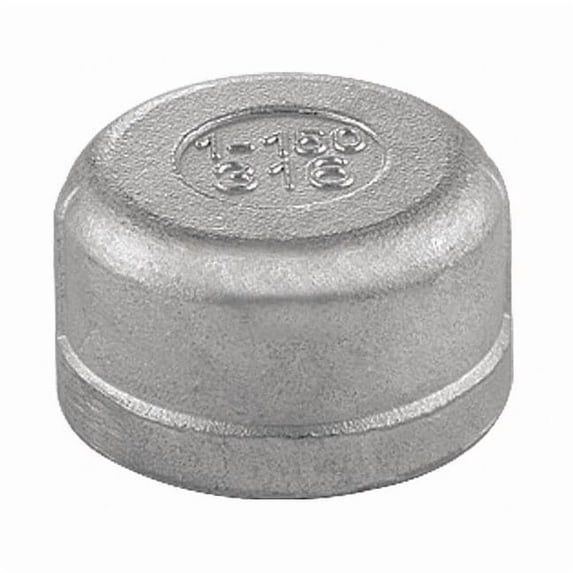Manufacturer Varies 1-1/4" FNPT 316 SS Threaded Cap 60RDC111N114