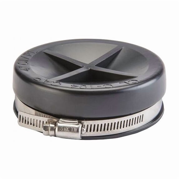 Manufacturer Varies Round End Cap, PVC, 6 in For Pipe Size DACAP-6