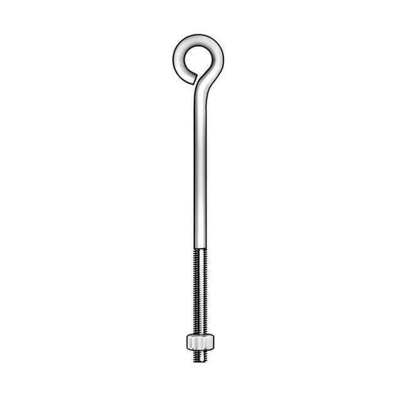 Manufacturer Varies Routing Eye Bolt, Shank D 1/4 in,PK10 11608 4
