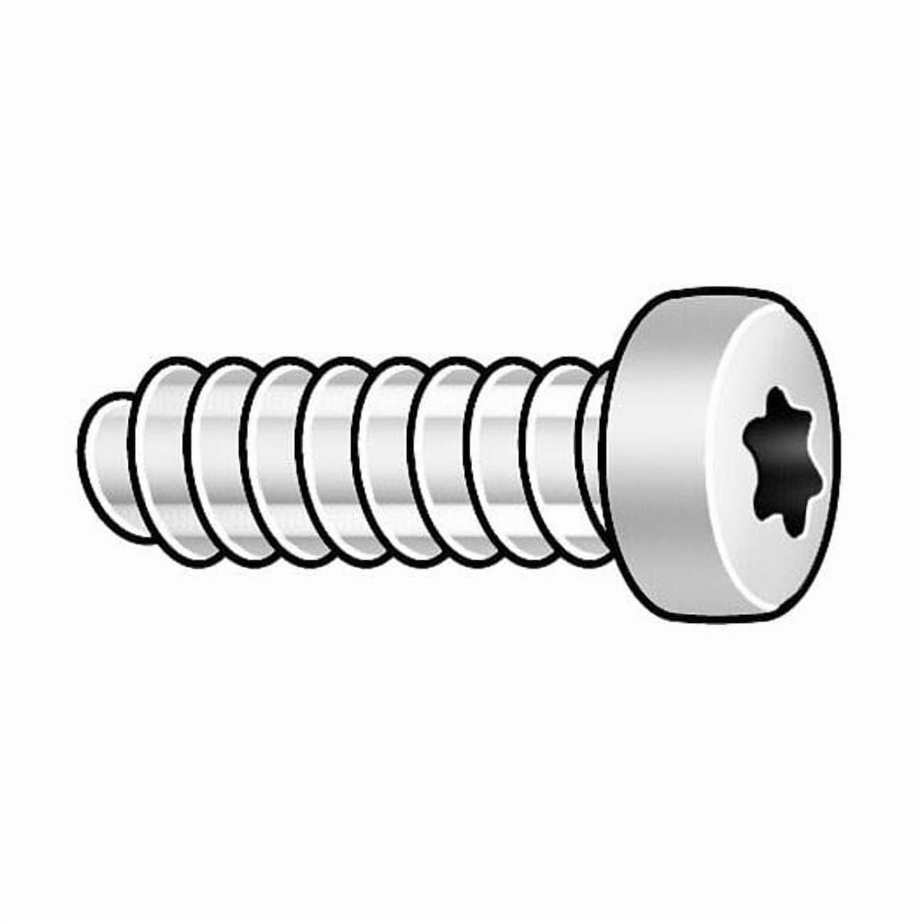 Scrrw Thread Miniature Thread Rolling Screw, M2 x 4 mm, Trivalent Clear Chromate ...