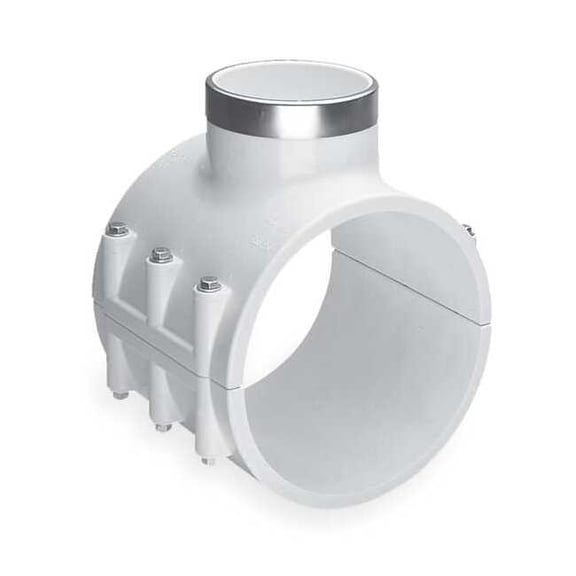 Manufacturer Varies Saddle Clamp,Wht,Pipe Fit 3"x3"x1" 466E-335