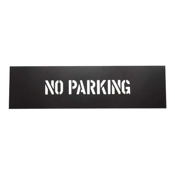Manufacturer Varies Safety Stencil,No Parking,PVC Plastic 1F122