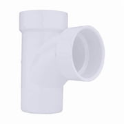 PVC Sanitary Street Tee, Spigot x Hub x Hub, 2 in Pipe Size 06113