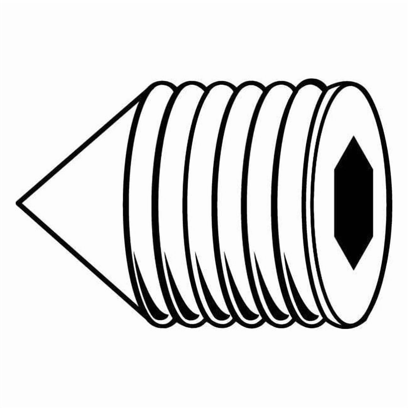 Manufacturer Varies Socket Set Screw, Cone, 10-32x1/4, PK100 121085-PR