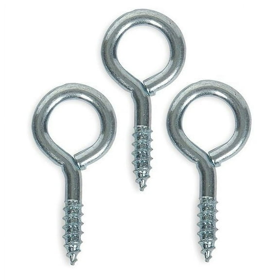 Eye Bolt 3/16", 35/64 in ID, Steel, Zinc Plated, 20 PK