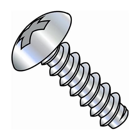 Self-Drilling Screw, #10-16 x 5/8 in, Zinc Plated Steel Truss Head Phillips Drive, 7000 PK