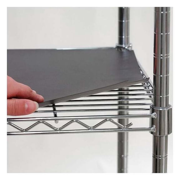 Manufacturer Varies Shelf Liner 60"x18", Black, 4PK 5GRJ5