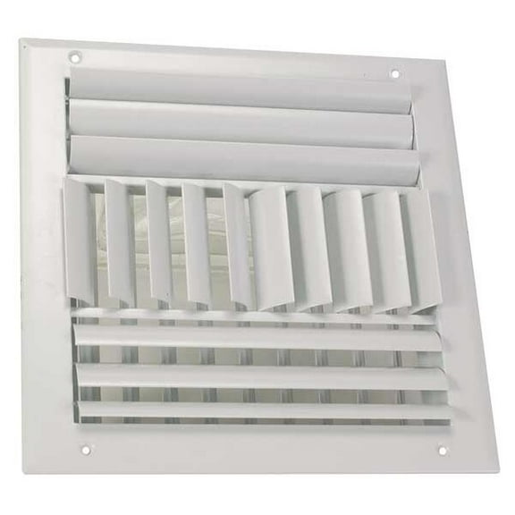 Sidewall/Ceiling Register 13.75 X 13.75, White, Aluminum