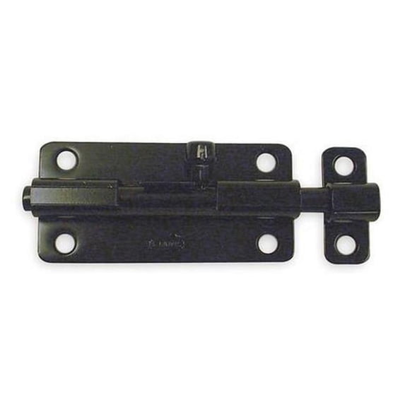 Choice Zoro 1WAA2 4 in. Barrel Slide Bolt, Black