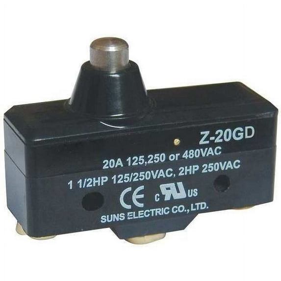 Manufacturer Varies Snap Action Switch, Plunger, 1NO/1NC 5JEE9