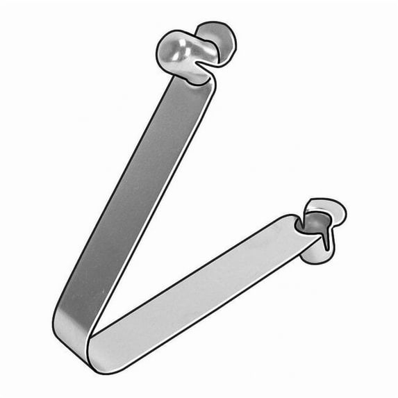 0.312" D x 0.370" H Double End D Style Spring Leg Snap Button, 5 pk. D150