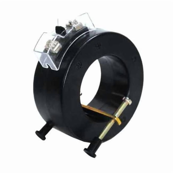 Solid Core Current Transformer, 0 to 50A, 0 to 5A, 3 ft 7 in 16 AWG Leads 12G458