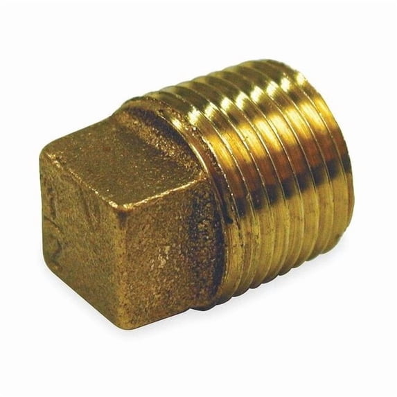Manufacturer Varies Red Brass Solid Plug, MNPT, 1/8" Pipe Size 1VFP6