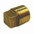 thumbnail image 1 of Manufacturer Varies Red Brass Solid Plug, MNPT, 3/8" Pipe Size 1VFR1, 1 of 1