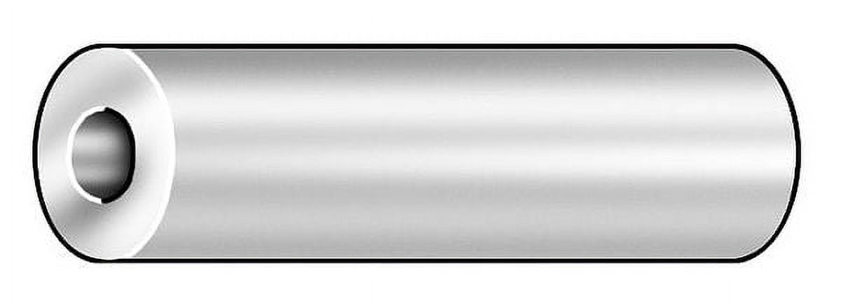 Spacer, 1/4 in Screw Size, Chrome Plated Steel, 1/8 in Overall Lg, 0.281 in Inside Dia, 5 PK