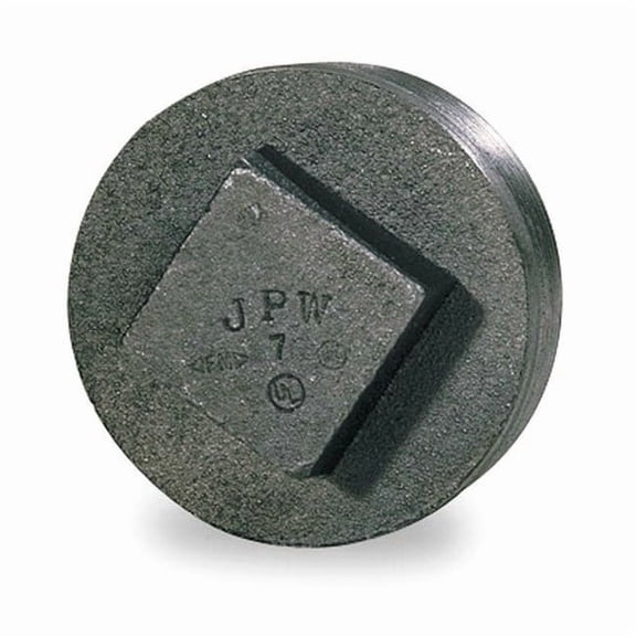 Square Head Plug Square Head Plug, 2-1/2" Pipe, MNPT, Malleable Iron, 150 2WU86