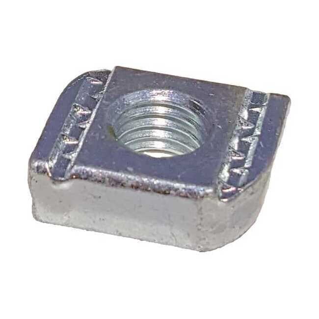 Superstrut Channel Flat Nut,1/2 In,Silver,PK25 V220 1/2