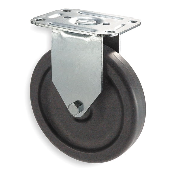 Manufacturer Varies Plate Caster,Rigid,Polyolefin,2 1/2"H 1UHT1