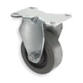 thumbnail image 1 of Rigid Plate Caster,Rubber,4 in.,250 lb. 1UHZ3, 1 of 2