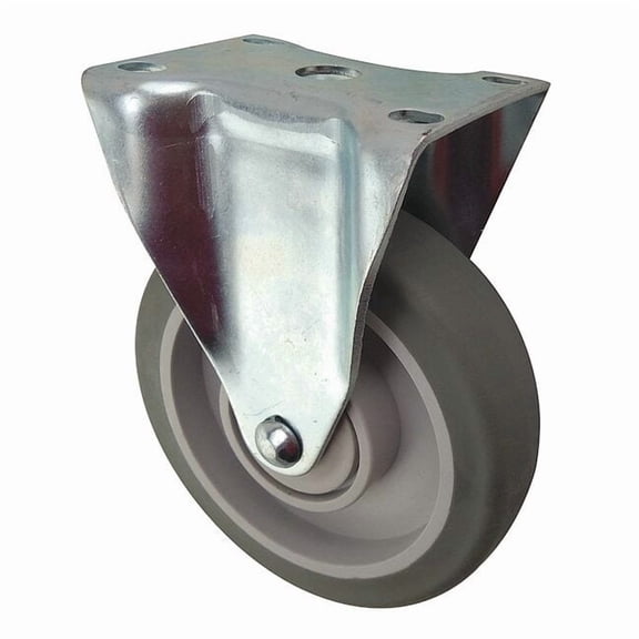 Manufacturer Varies Plate Caster,Rigid,Rubber,6 1/4"H 2G063
