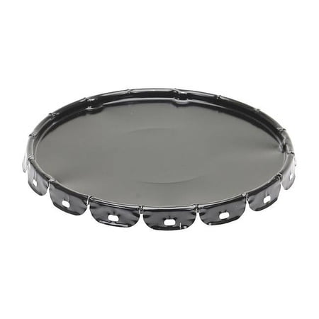 Steel Pail Lid,Black,For Use With 1TMH6 LID-STL
