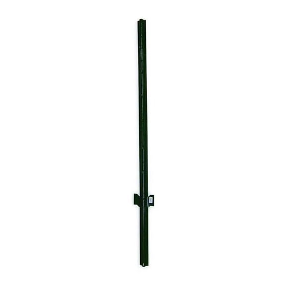 Manufacturer Varies Steel Powder Coated U-Channel Fence Post, Green, 14 Gauge