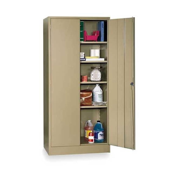 Manufacturer Varies Storage Cabinet,78"x36"x18",Tan,4Shlv 1UFE1