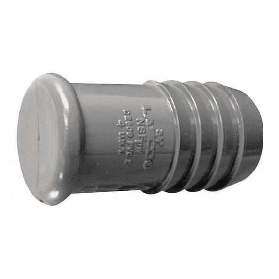 Manufacturer Varies PVC Straight Plug, Insert, 1-1/4 in Pipe Size 1449-012