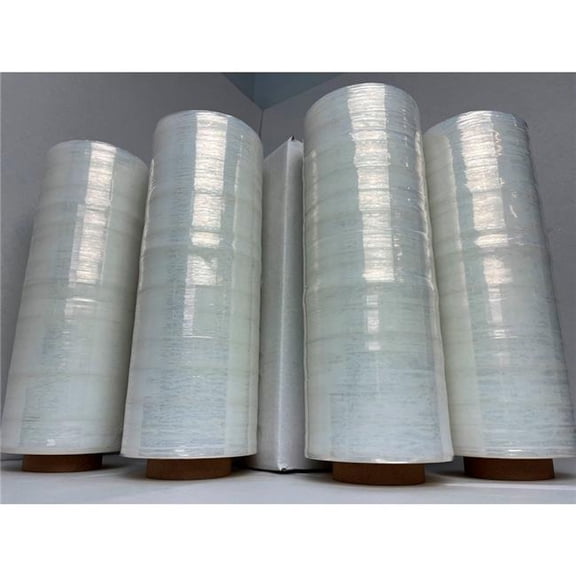 Global Industrial B3168649 Stretch Wrap Film for Hand Dispenser - Blown - 90 Gauge - 15 in. x 1500 ft. - Clear