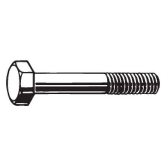 Grade A325, 1/2"-13 Structural Bolt, Plain Steel, 2 1/4 in L, 25 PK