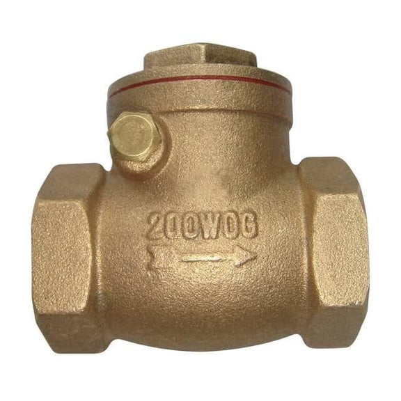 Manufacturer Varies 1-1/2" NPT Brass Swing Check Valve 6VDT7