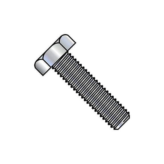 1/4"-20 Hex Head Tap Bolt, Zinc Plated Steel, 3-3/4 in L, 400 PK