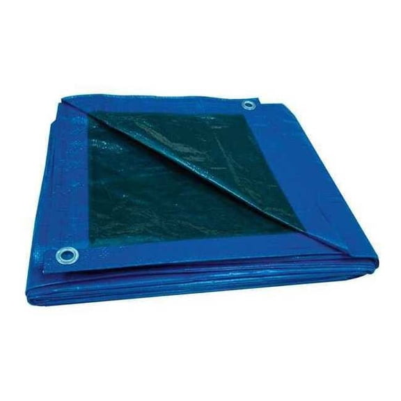 Standard Duty Tarp, 48 ft x 79 ft 4 in, 5.1 Mil, Blue, Polyethylene