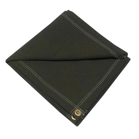 Standard Duty Tarp, 7 ft 6 in x 9 ft 6 in, 20 Mil, Green, Cotton Canvas