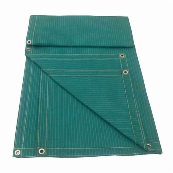 Standard Duty Tarp, 15 ft 6 in x 23 ft 6 in, 15 Mil, Jade Green, Polyester Coated Cotton Canvas