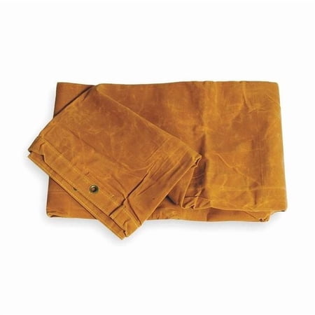 Standard Duty Tarp, 14 ft 6 in x 19 ft 6 in, 20 Mil, Tan, Cotton Canvas, Mildew Resistant